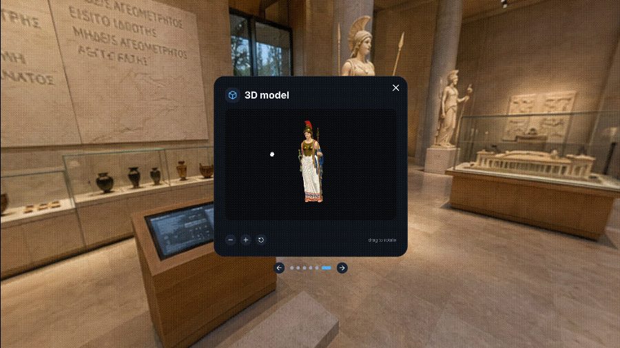 Animated preview of an interactive 3D model