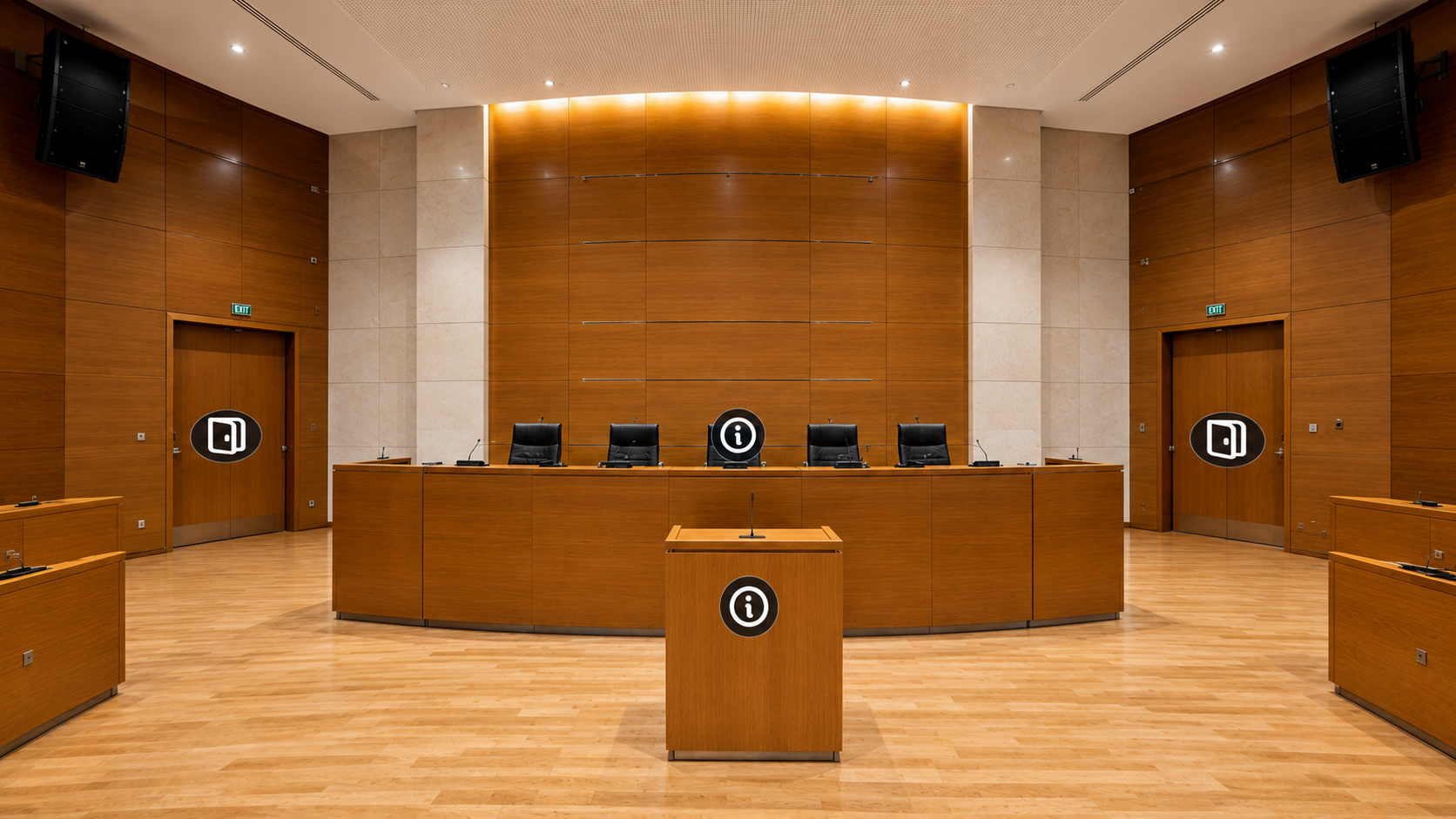 Virtual tour of a council chamber